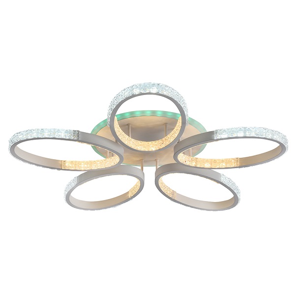 Светодиодная люстра 8097/5 WHT 110W + 6W RGB