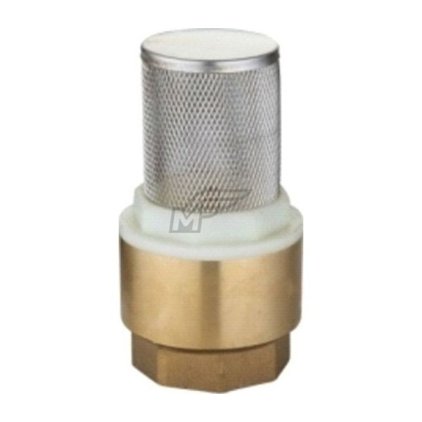 Обратный клапан латунь   3/4" с пластиковым штоком с сеточкой DORON  (12/240) 