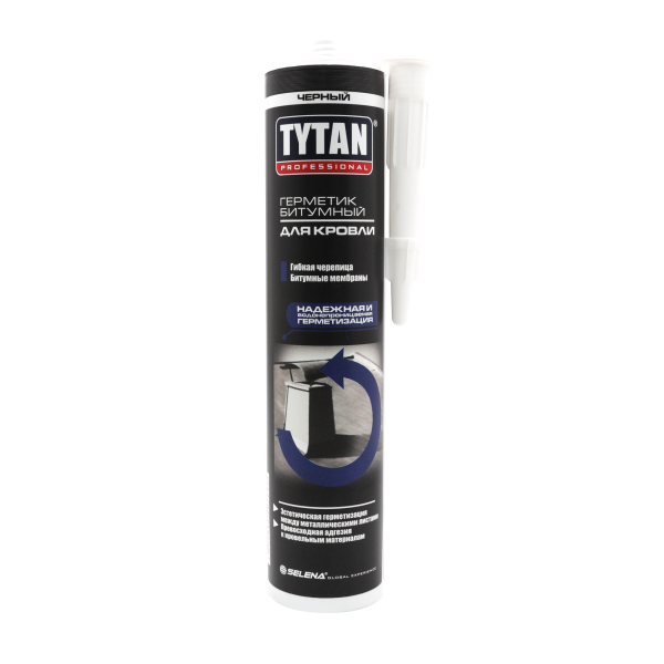 Герметик битумный для кровли черный TYTAN Professional  310ml