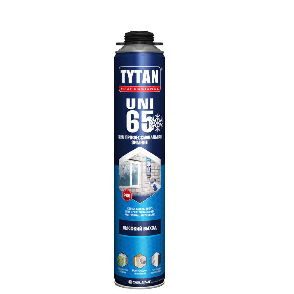 Пена монтажная зимняя,  TYTAN Professional 65,  750 мл