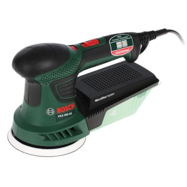 Шлифмашина эксцентриковая Bosch PEX 300 AE (270 Вт, 12000 об/мин, подошва - 125 мм) Шлифмашина эксцентриковая Bosch PEX 300 AE (270 Вт, 12000 об/мин, подошва - 125 мм)