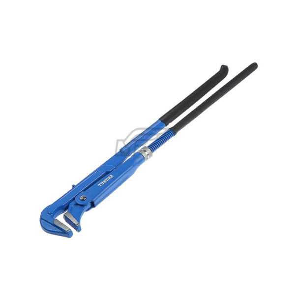 Ключ трубный рычажный,  плоский зажим 90° с резиновыми ручками,  раскрытие до 65 мм,  №3,  2" TUNDRA 118
