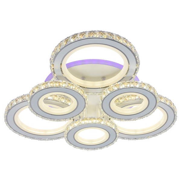 Светодиодная люстра 8061/3 + 3 WHT 240W + 8W RGB Светодиодная люстра 8061/3 + 3 WHT 240W + 8W RGB