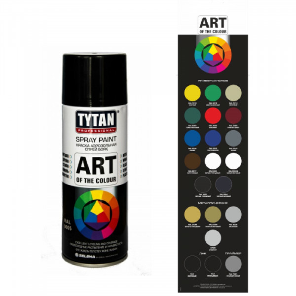 TYTAN Professional  Art of the colour краска аэрозольная металик№9006