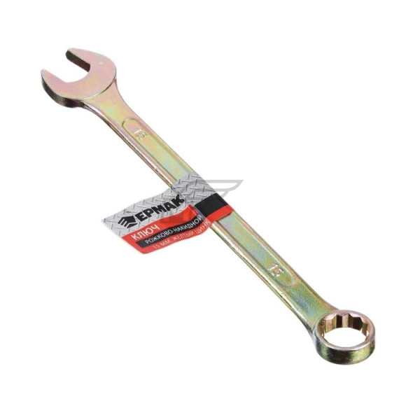 Ключ рожково  -  накидной  (ж.цинк)  ЕРМАК 15мм 736 - 062
