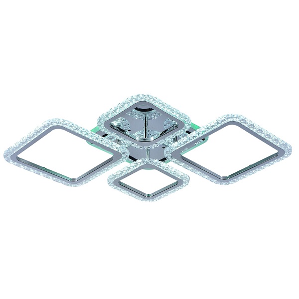 Светодиодная люстра 8029/2 + 2 CHR 88W + 8W RGB