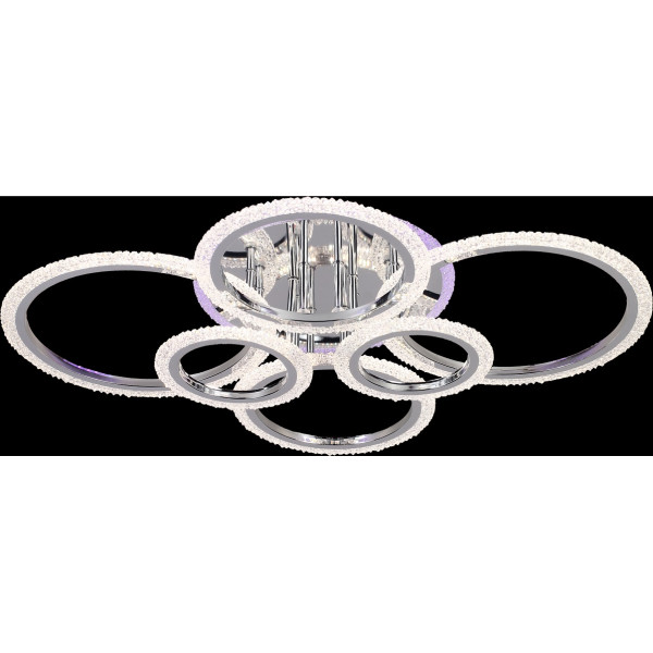 Светодиодная люстра 8447/6 CHR 132W + 8W RGB Светодиодная люстра 8447/6 CHR 132W + 8W RGB
