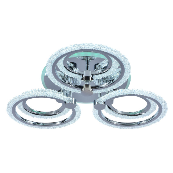 Светодиодная люстра 8024/3 + 3 CHR 139W + 8W RGB Светодиодная люстра 8024/3 + 3 CHR 139W + 8W RGB