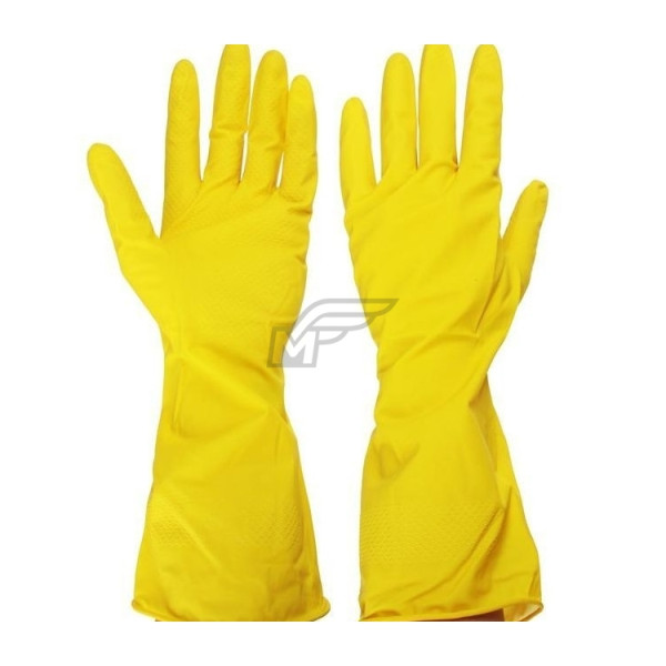 Перчатки резиновые VETTA желтые L 447 - 006  (12/240) 