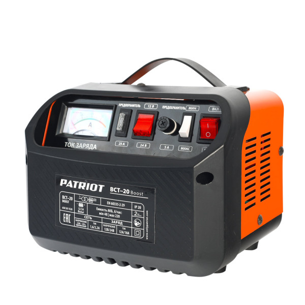 Зарядное устройство Patriot BCT - 20 Boost 650301520 (450Вт, 12/24В, 90 - 180А/ч) 