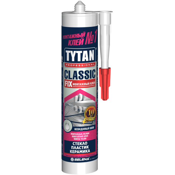 Клей - герметик TYTAN Professional  Fix2 Elastik 290 мл прозрачный