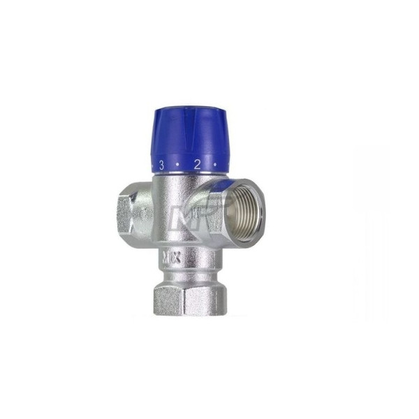 Термостатический смесительный клапан 3/4" TIM TMV811-03(3/4"внутр- 3/4"внутр-3/4"внутр)(1/30)