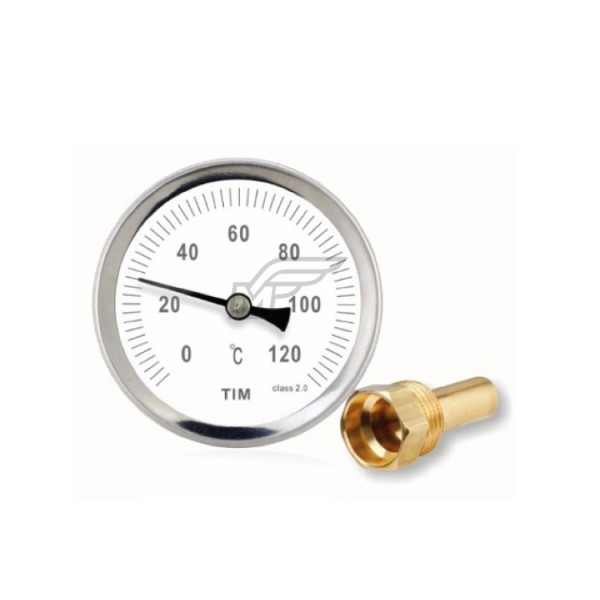 Термометр с гильзой 63А TIM  (1/60) 