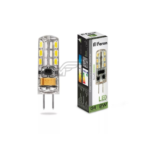 Лампа светодиодная Feron 24LED 12W 4000K G4 LB - 420 72161