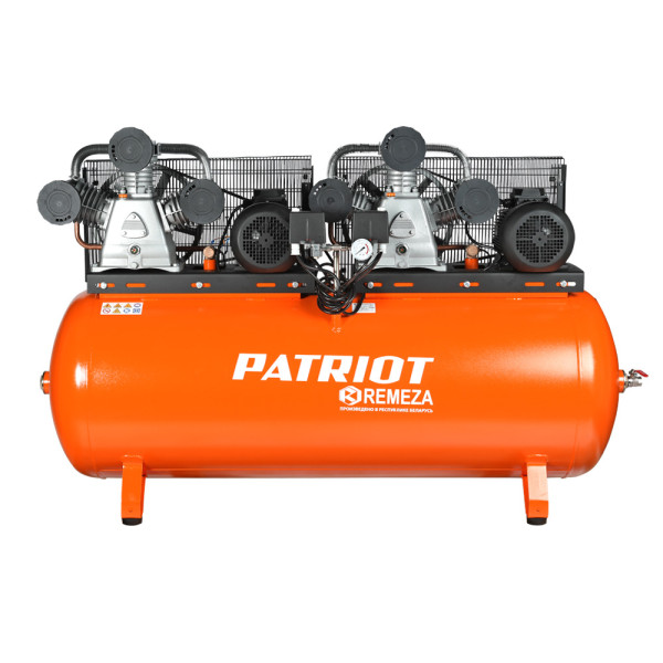 Компрессор PATRIOT REMEZA СБ 4/Ф - 500 LB 75 ТБ Тандем  -  1900 л/мин,  10 Атм,  380 В,  11.0 кВт,  Ресивер: