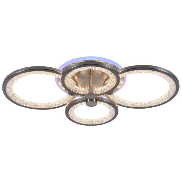 Светодиодная люстра 8002/4 CHR 100W + 8W RGB Светодиодная люстра 8002/4 CHR 100W + 8W RGB