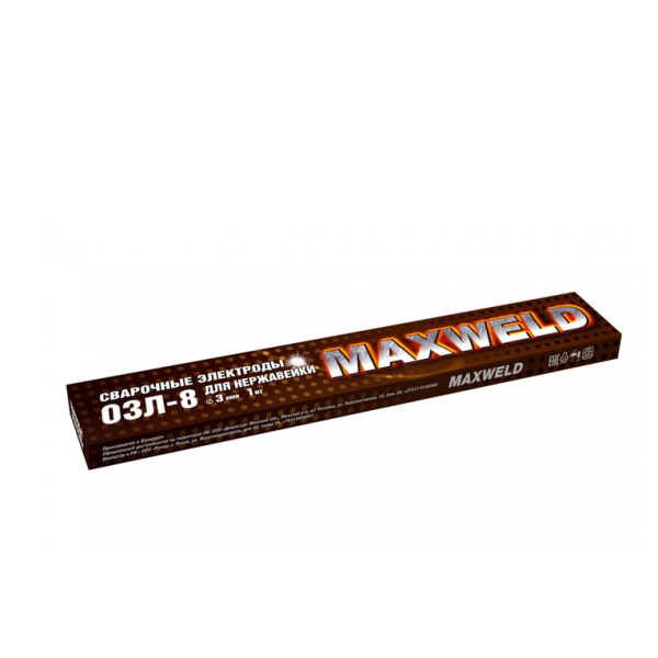 Электроды ОЗЛ - 8 TM MAXWELD 3 мм  -  1 кг Сварка нержавейки  (1/10) 