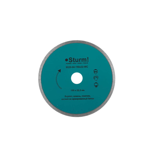 Алмазный диск, универсальный 150мм Sturm! 9020-04-150х22-ТW