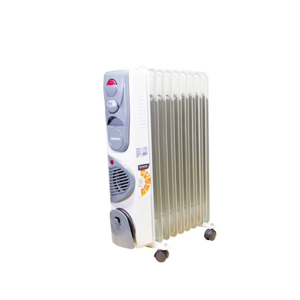 Масляный радиатор с тепловентилятором DAMENTO REA - 11,  2500 Вт,  регулируемый термостат,  3 реж.мощност