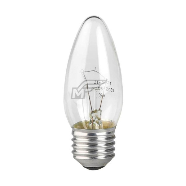 Стандартная лампа накаливания Е27 ЭРА ДШ 60 - 230 - Е27 - CL свеча 10174