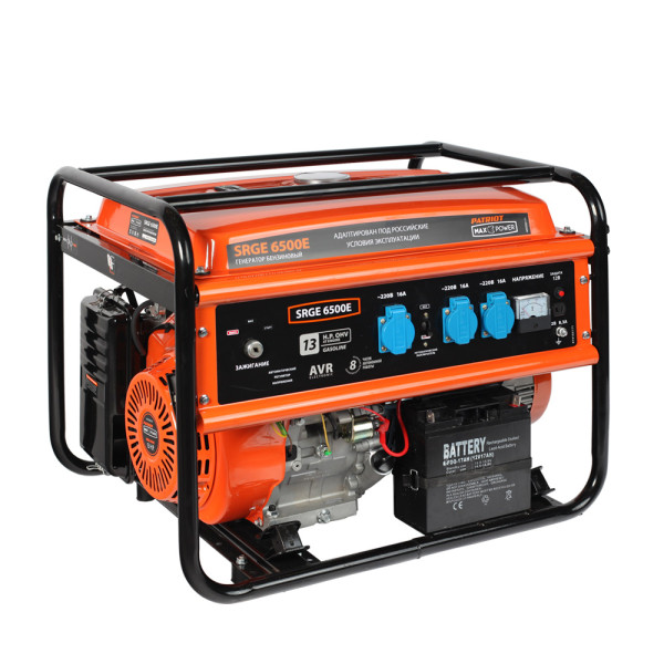 Генератор бензиновый PATRIOT Max Power SRGE 6500E Генератор бензиновый PATRIOT Max Power SRGE 6500E