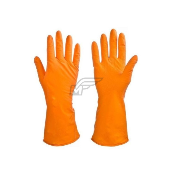 Перчатки резиновые VETTA PREMIUM оранжевые L 447 - 011  (12/240) 