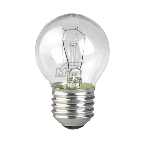 Стандартная лампа накаливания Е27 ЭРА ДШ 60 - 230 - Е27 - CL шарик 10178