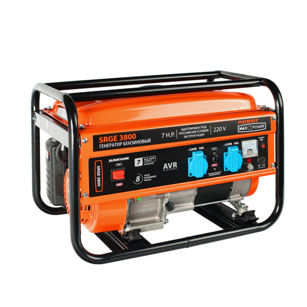 Генератор бензиновый PATRIOT Max Power SRGE 3800 Генератор бензиновый PATRIOT Max Power SRGE 3800